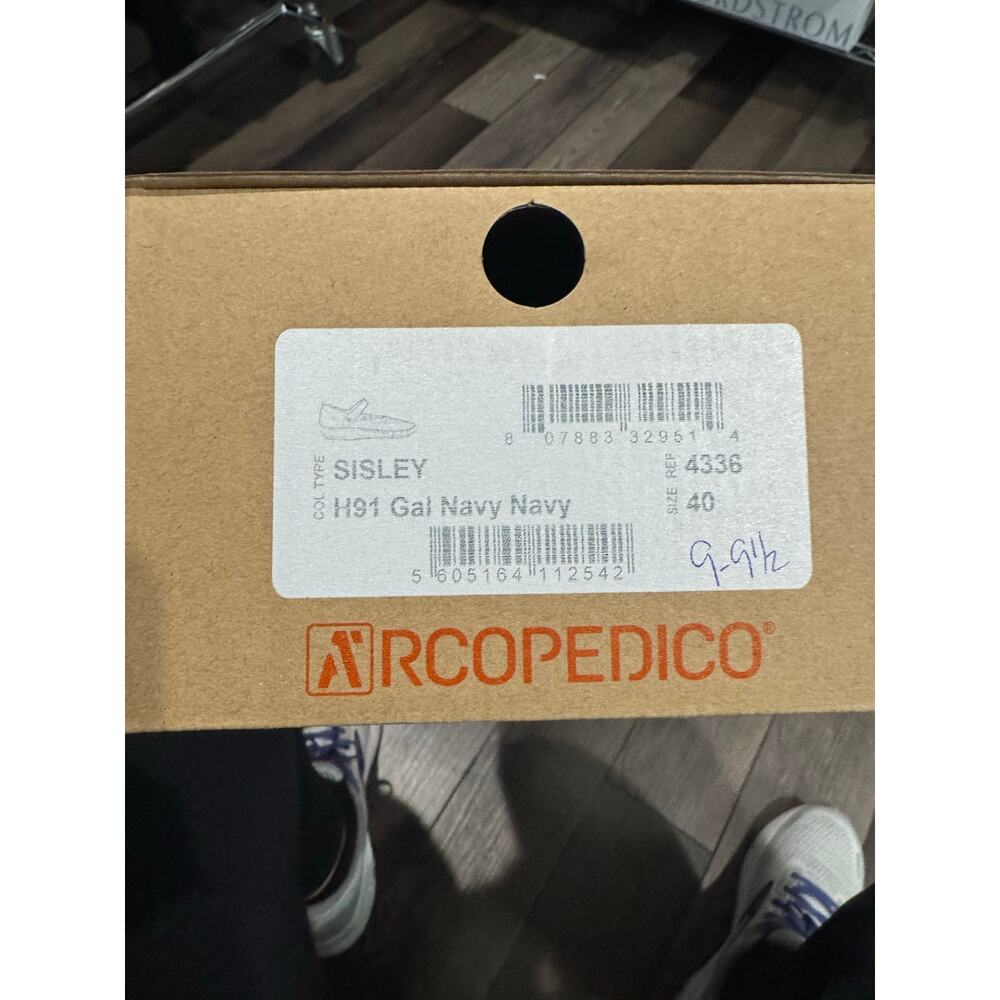 Arcopedico Sisley H91 navy Mary Jane flat women’s size EU 40 or US 9-9 1/2 - Picture 5 of 5